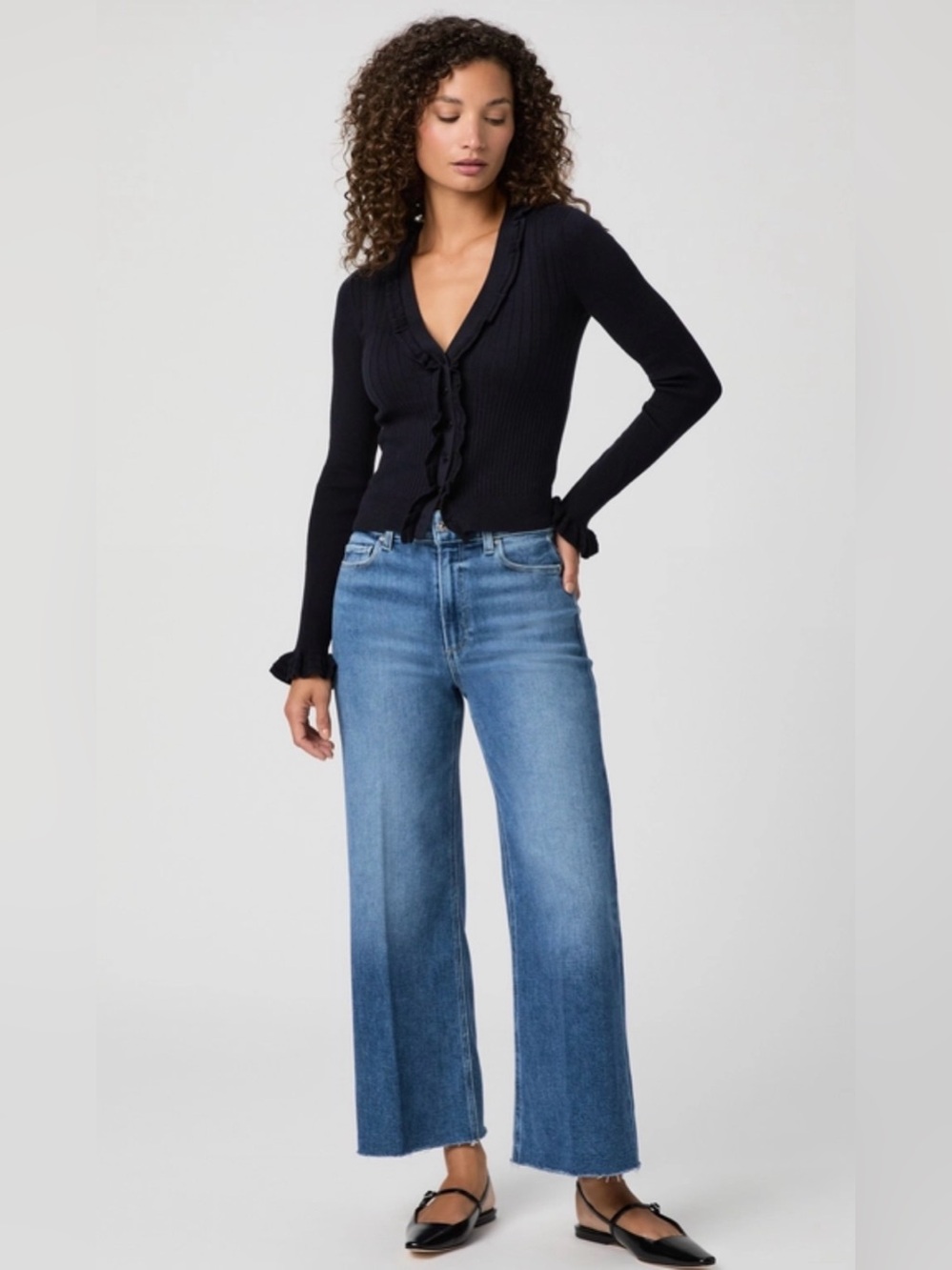 Paige Anessa Wide Leg Jeans Size 26 NWOT